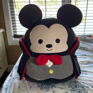 Disney Mickey Mouse Vampire Plush - Black, Red, White